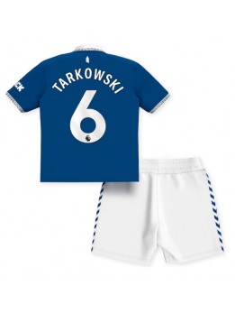 Everton James Tarkowski #6 Heimtrikotsatz für Kinder 2023-24 Kurzarm (+ Kurze Hosen)